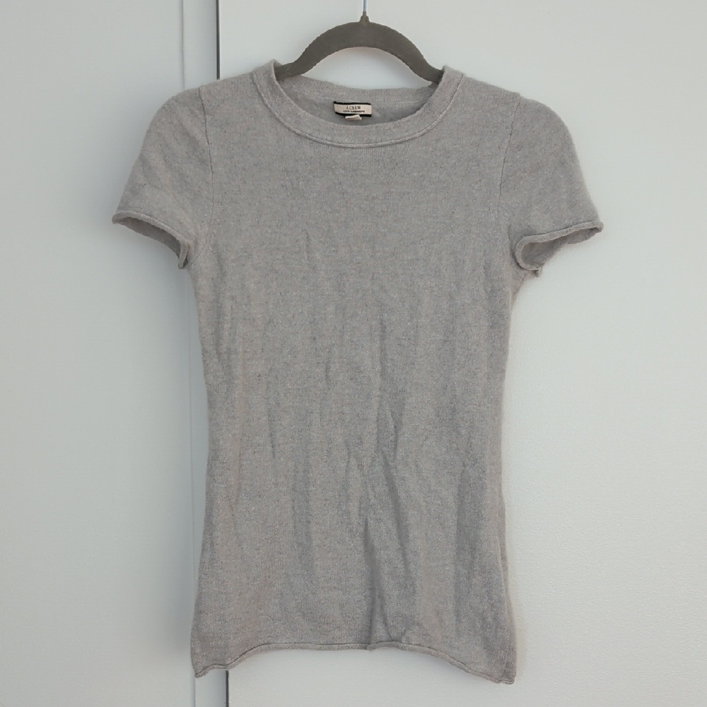 J. Crew Light Gray Short Sleeve Tee